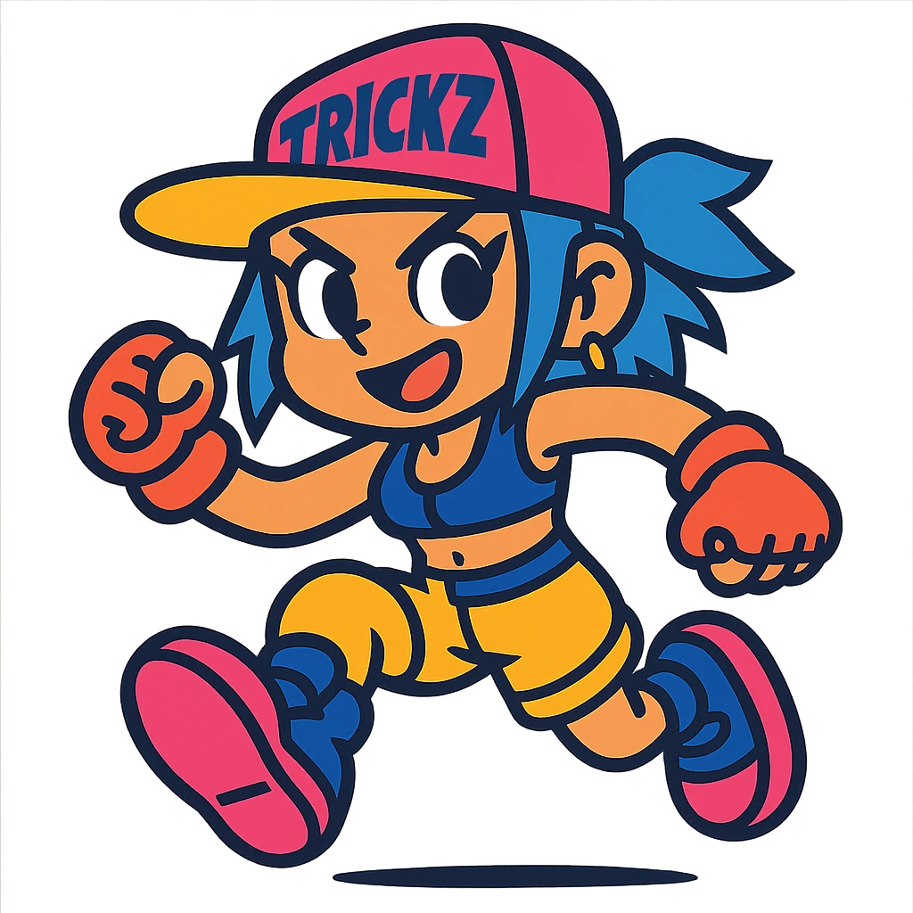 vibrant toon style bb trickz character emoji