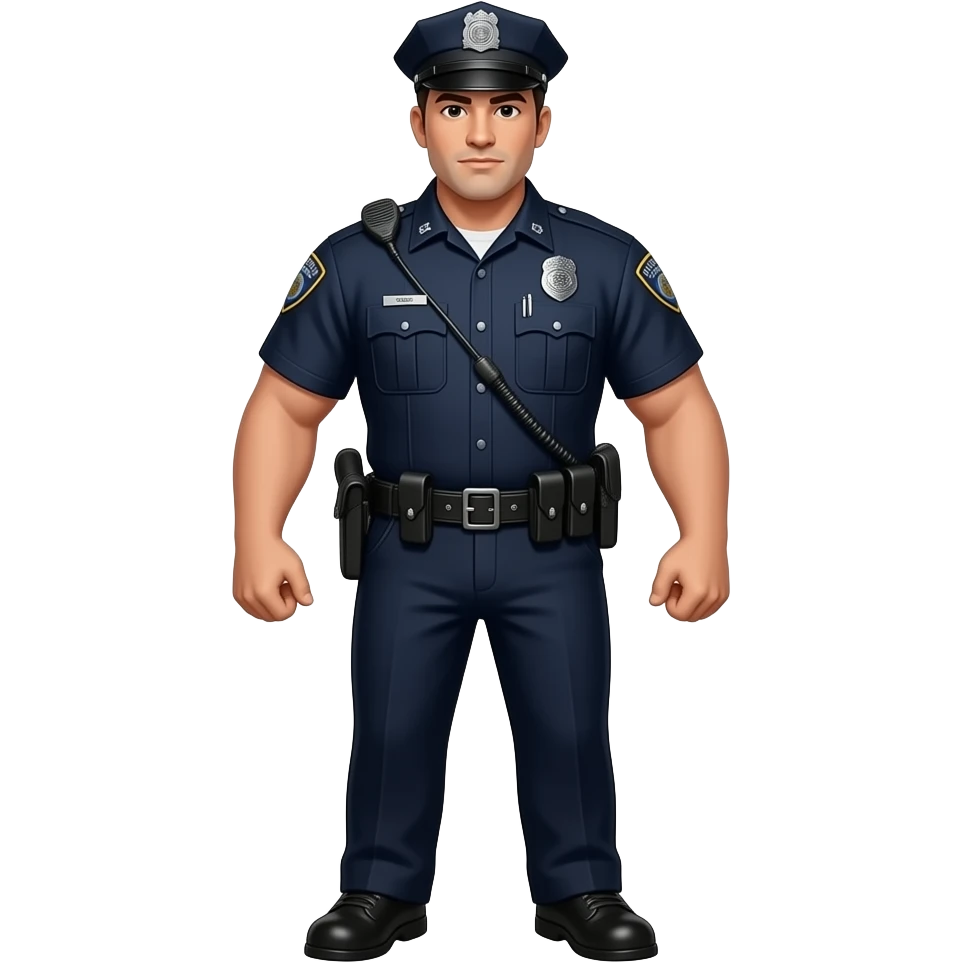 strong police full body emoji