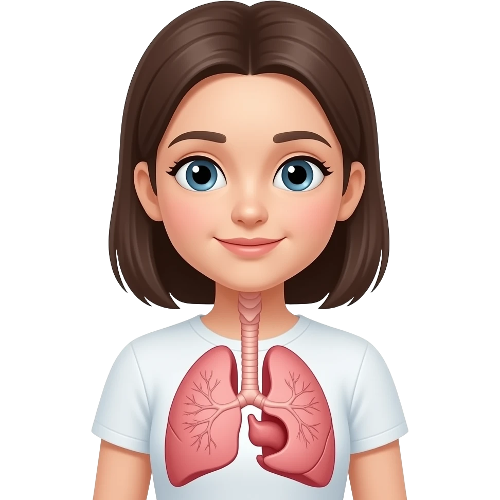 girl with visible LUNGS emoji