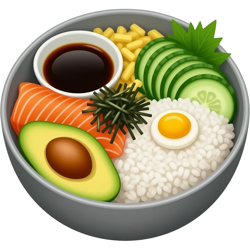 sushi bowl emoji