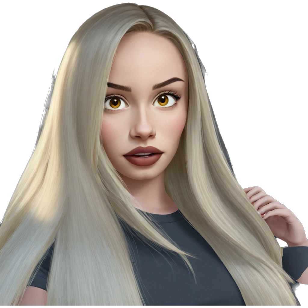 blonde girl with car emoji