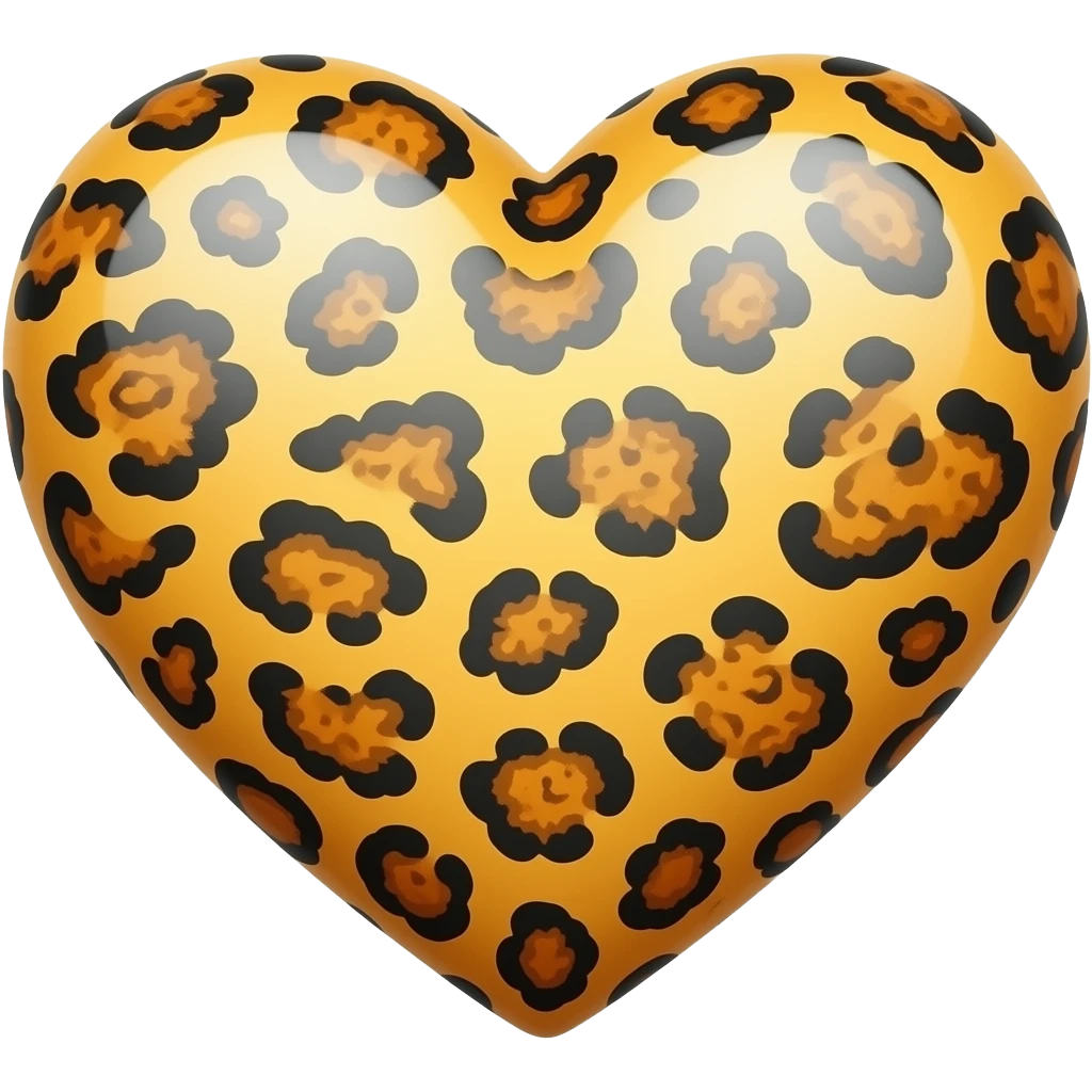 Cuore leopardato emoji