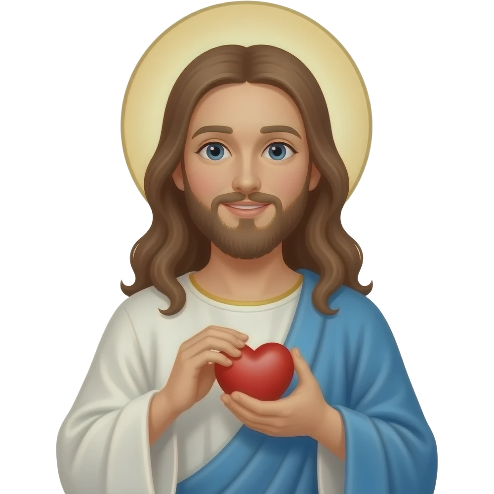 Dios teniendo un corazón para mujeres emoji
