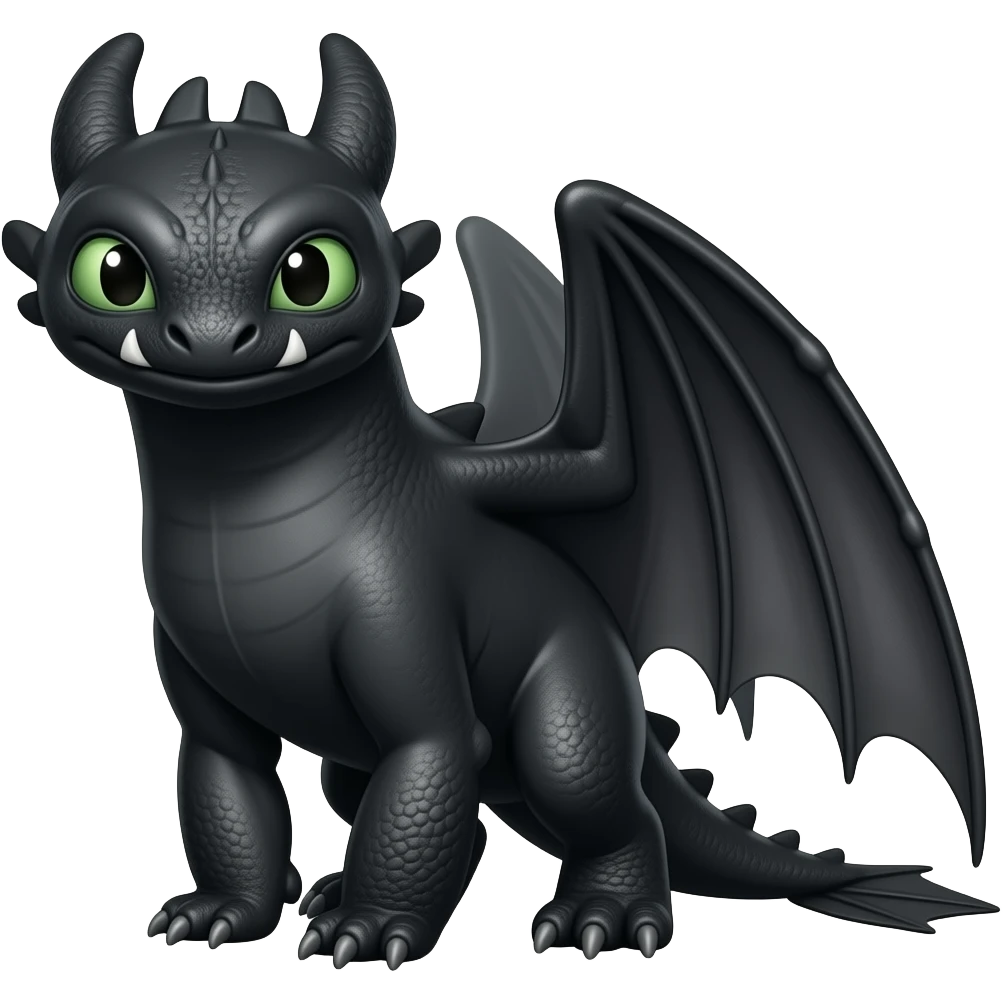 toothless how to train your dragon emoji