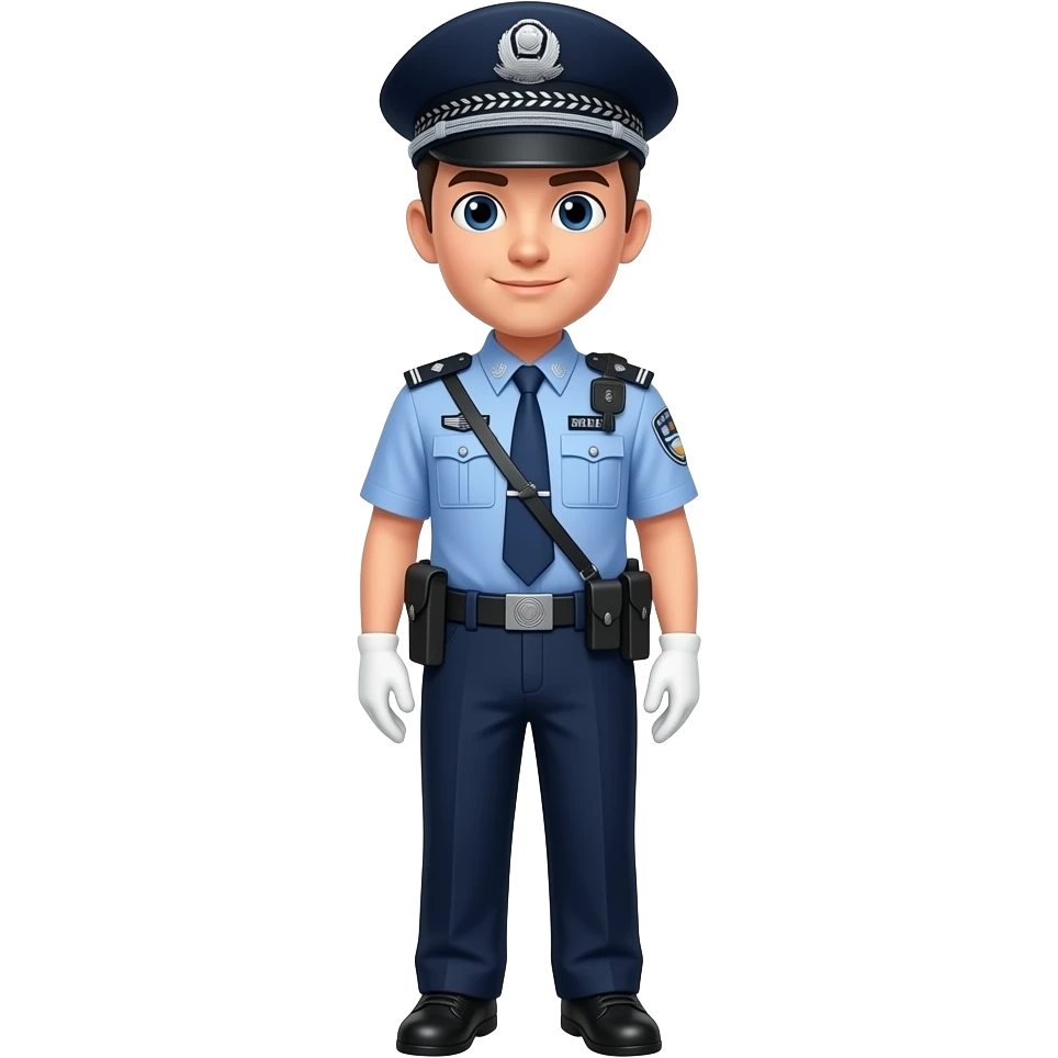 china police full body emoji
