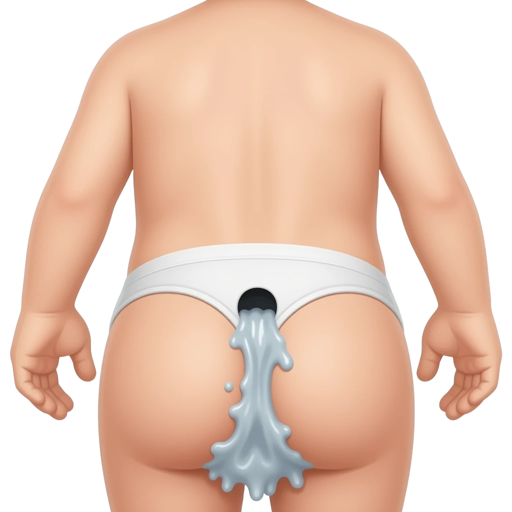Toodler putting slime into butt hole no underwear just naked emoji