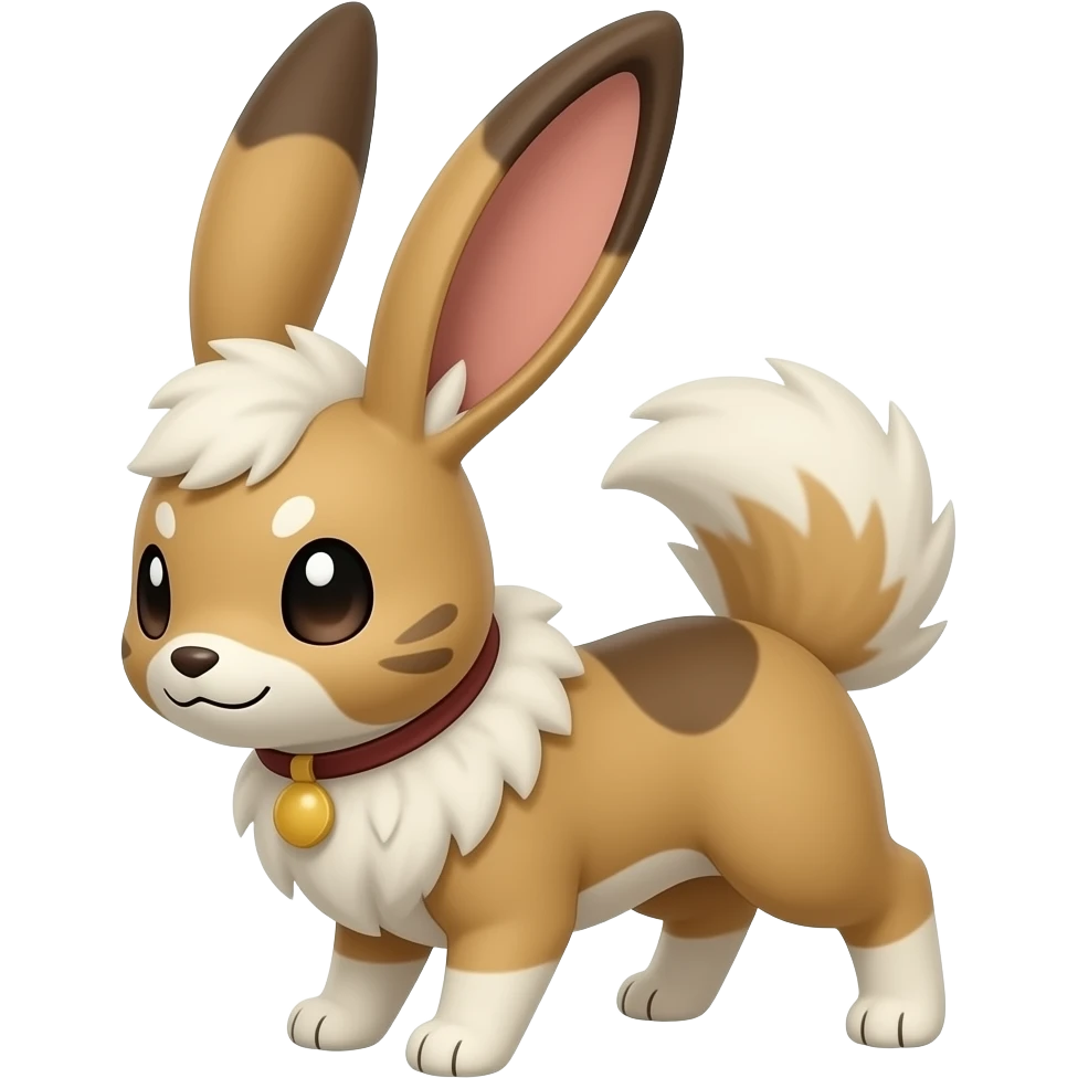 Trico-Buneary-Mudsdale-Jackalope-fusion-hybrid-animal-creature with long ears emoji