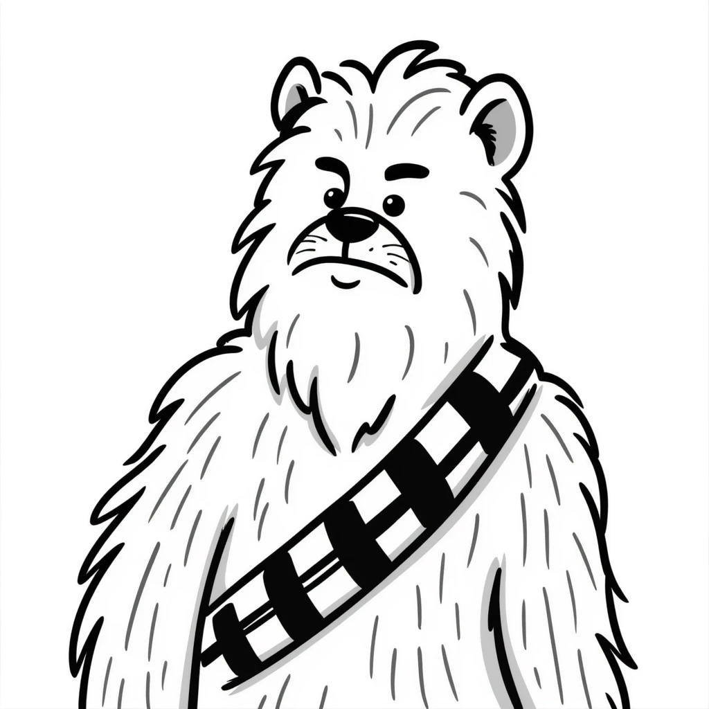 Chewbacca the wookiee with his bandolier and furry appearance emoji