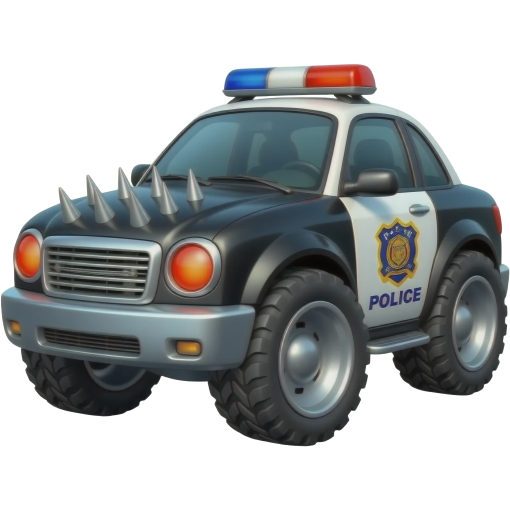 Monster Police Car emoji