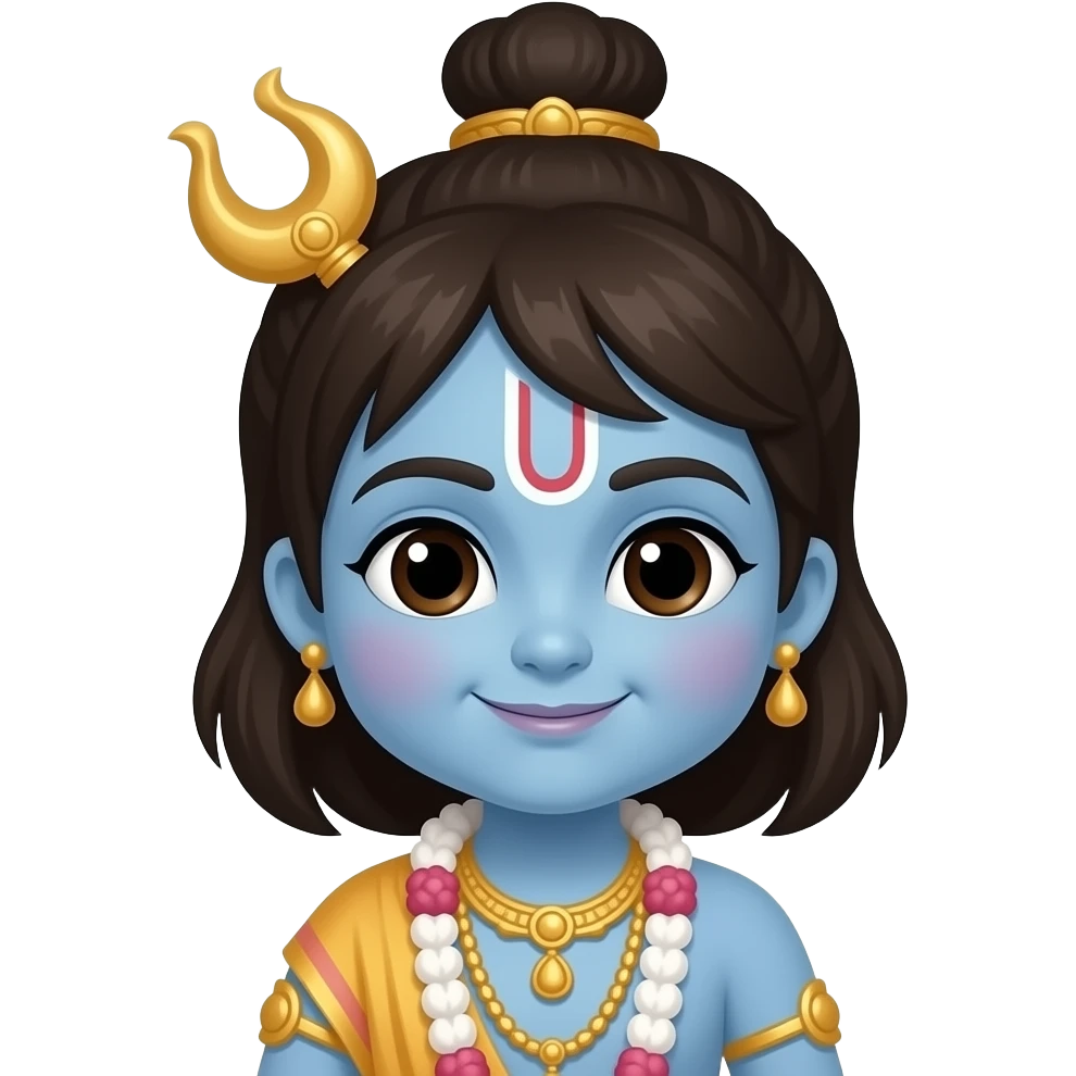 Cute krishna emoji emoji