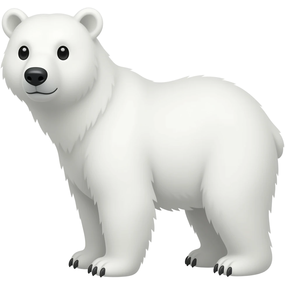 Oso blanco emoji