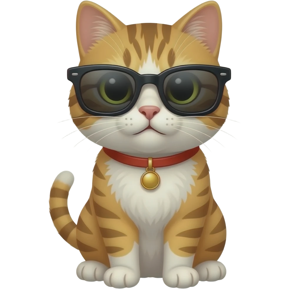 Cat wearing sunglasses emoji