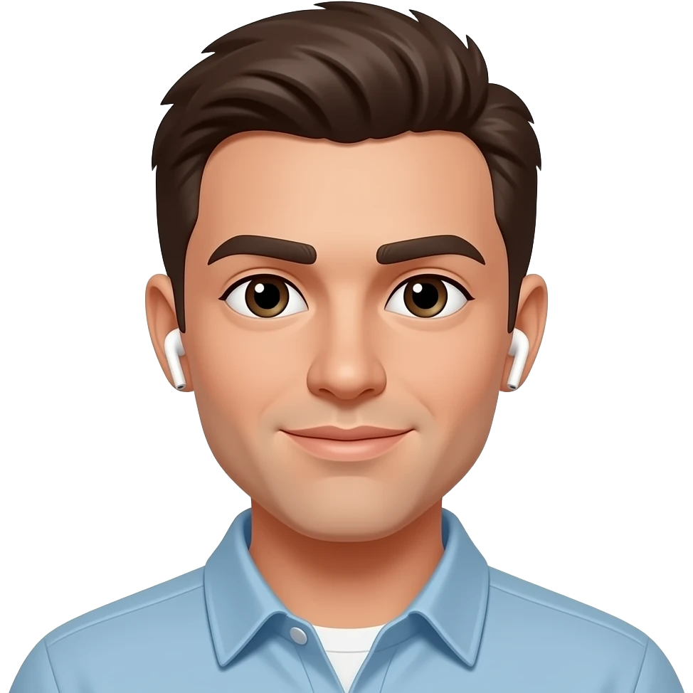 Persona con AirPods emoji