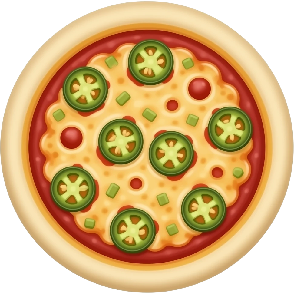 jalapino bits coverd inside pizza daugh round ruff balls emoji