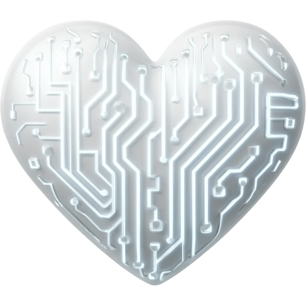 white ai heart emoji