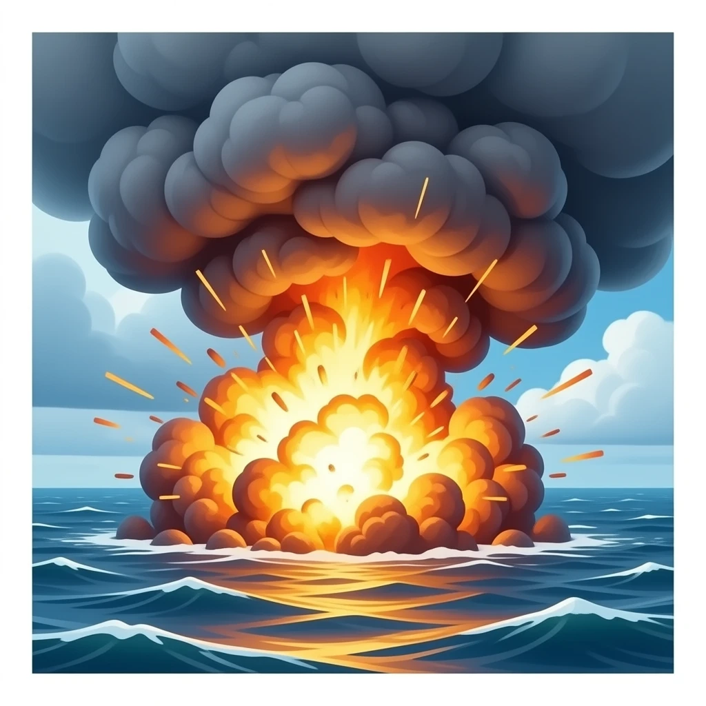 ocean explosion emoji