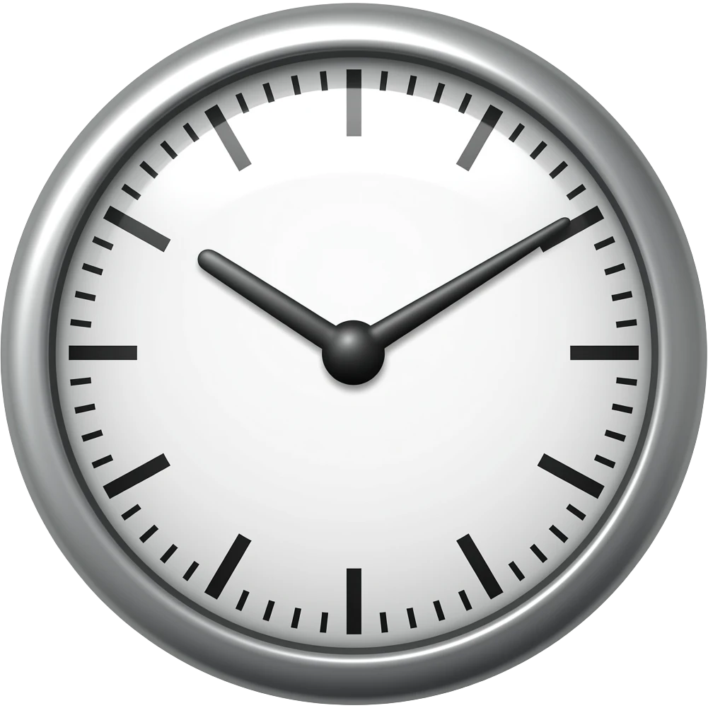 A clock emoji
