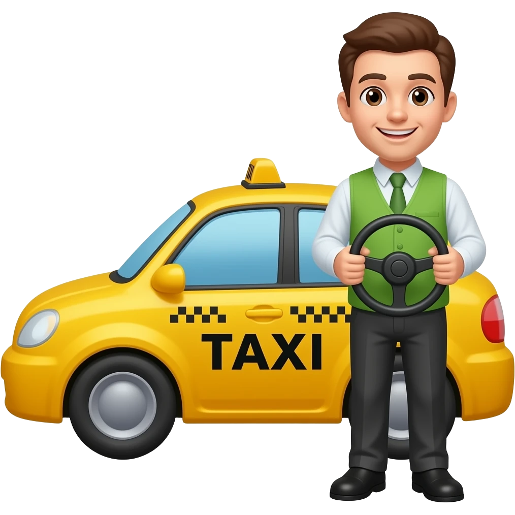 taxi driver emoji
