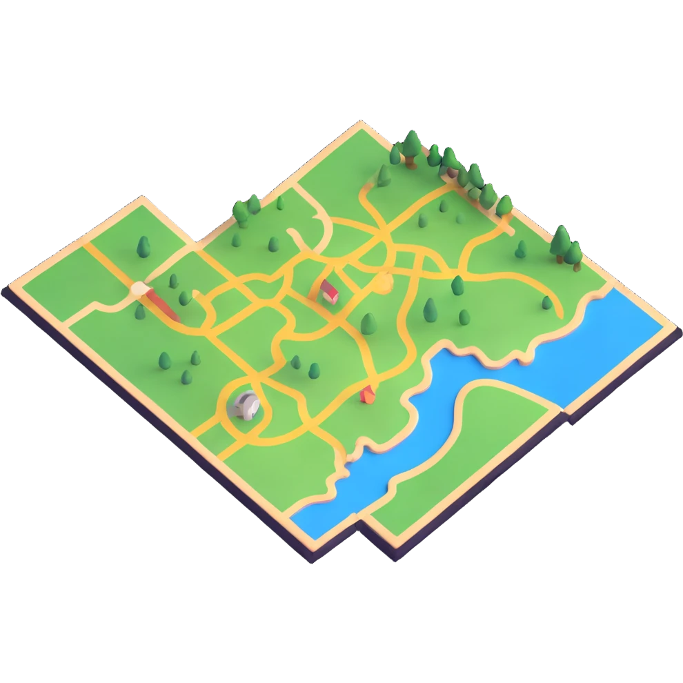 colorful and playful map emoji