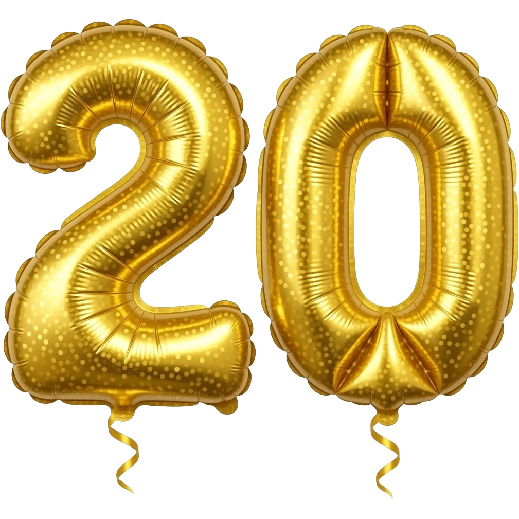 21st birthday balloon emoji