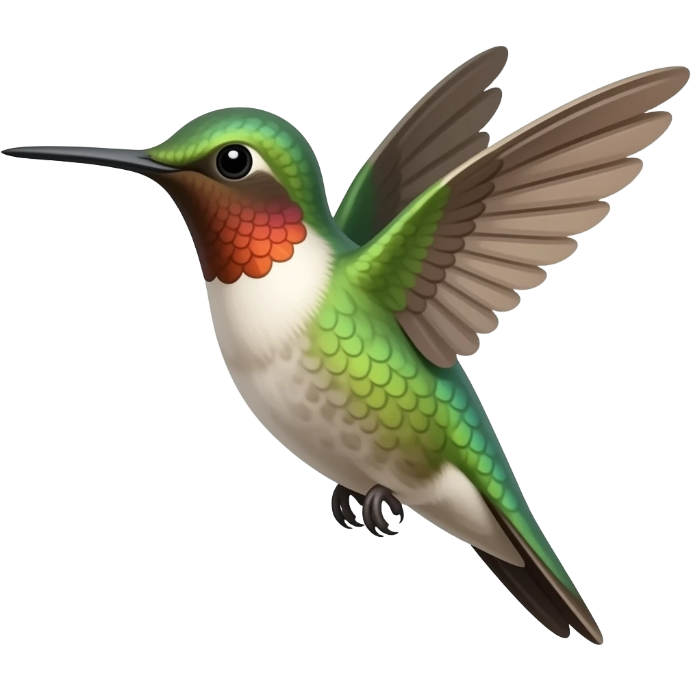colibri volando emoji