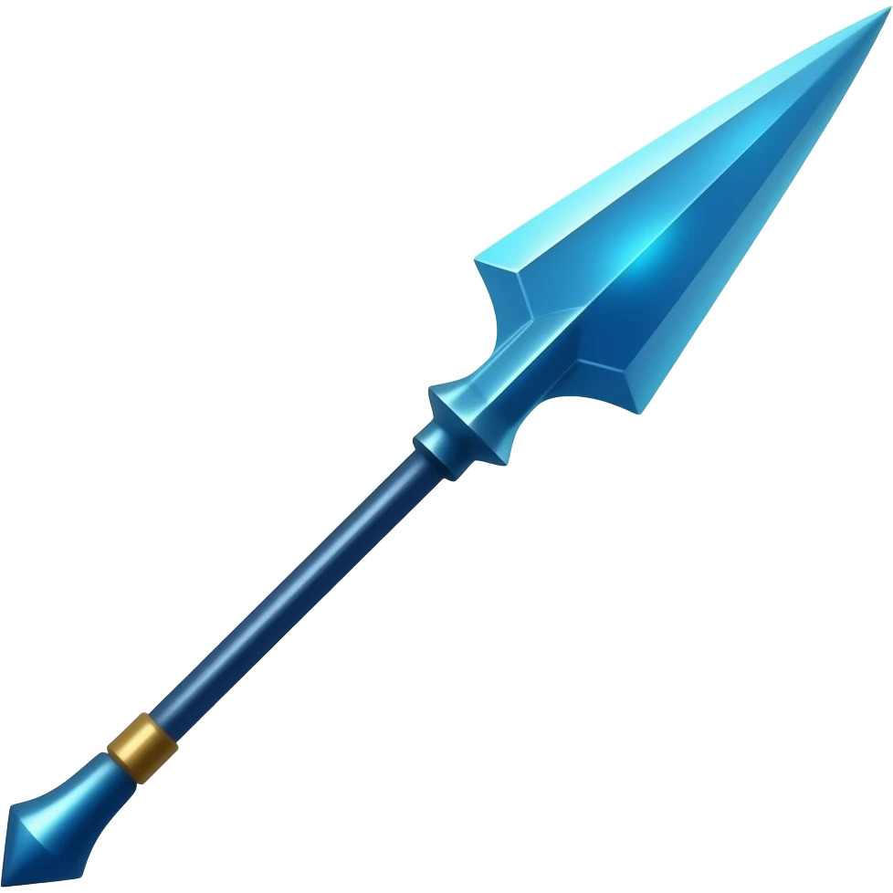 magical spear blue emoji