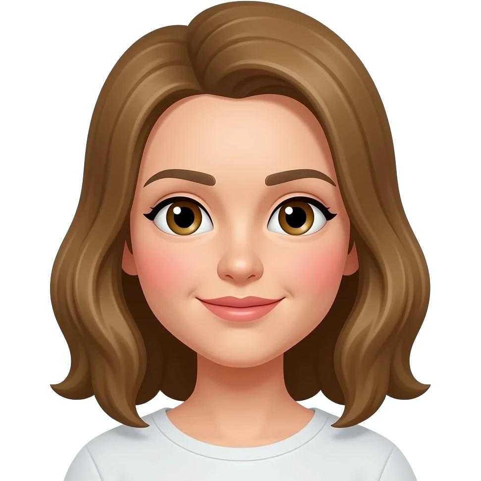 흰색얼굴의 붉은색 홍조를 하고 있는 이모티콘 emoji
