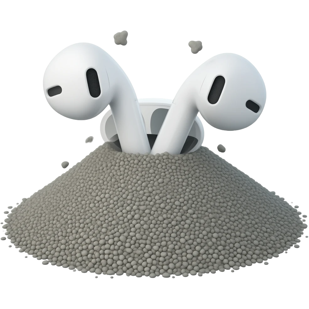 Dropped and crashed AirPods when biking down hill emoji