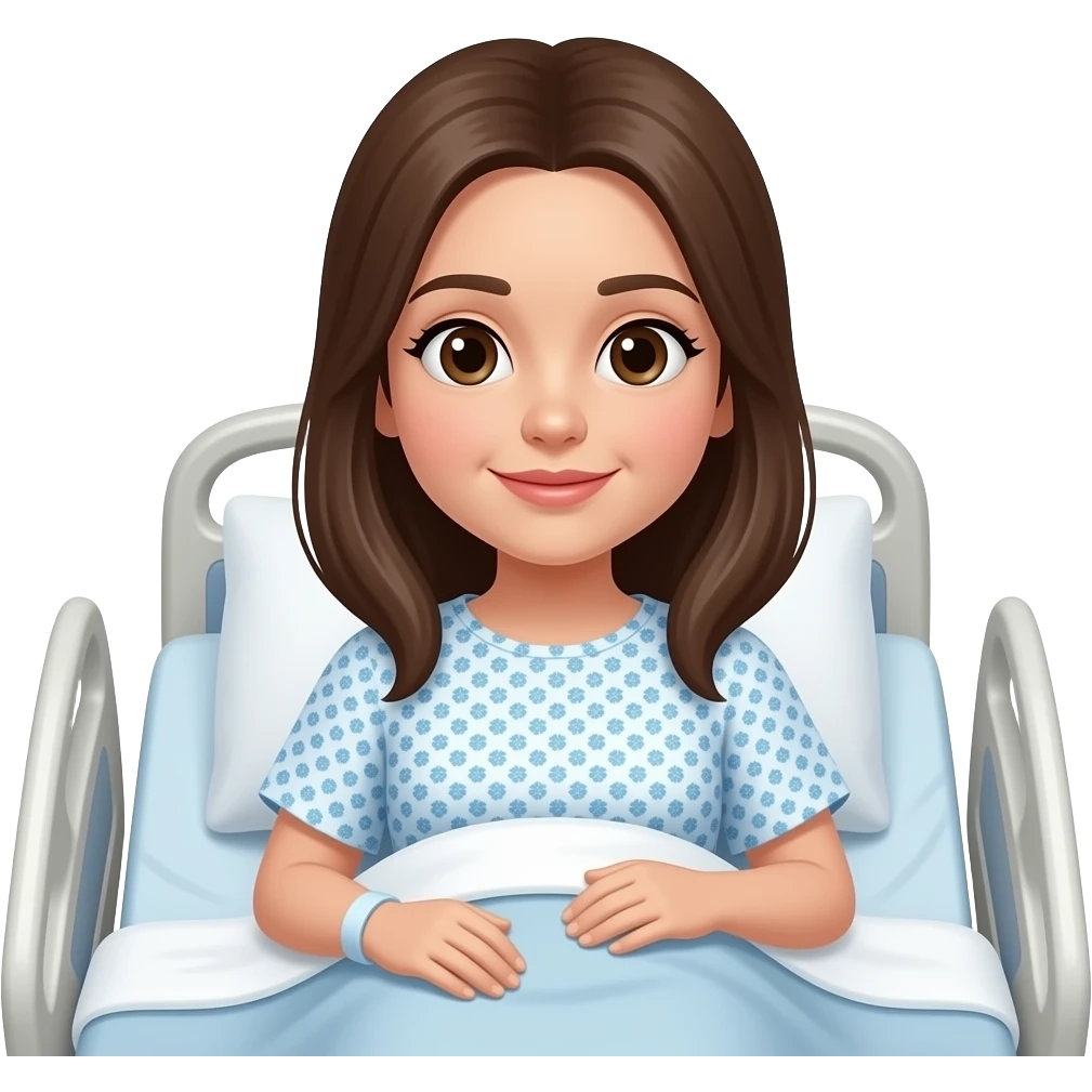 GIRL IN HOSPITAL BED emoji