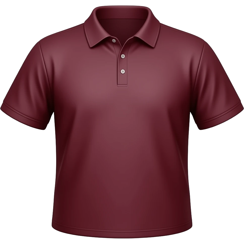 Make it maroon color polo t shirt emoji