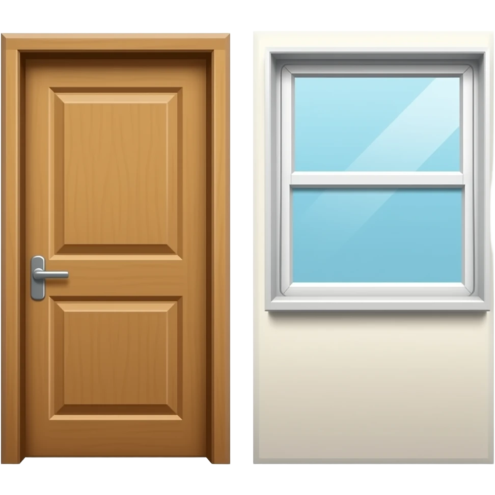 Door + Window = Dondow emoji