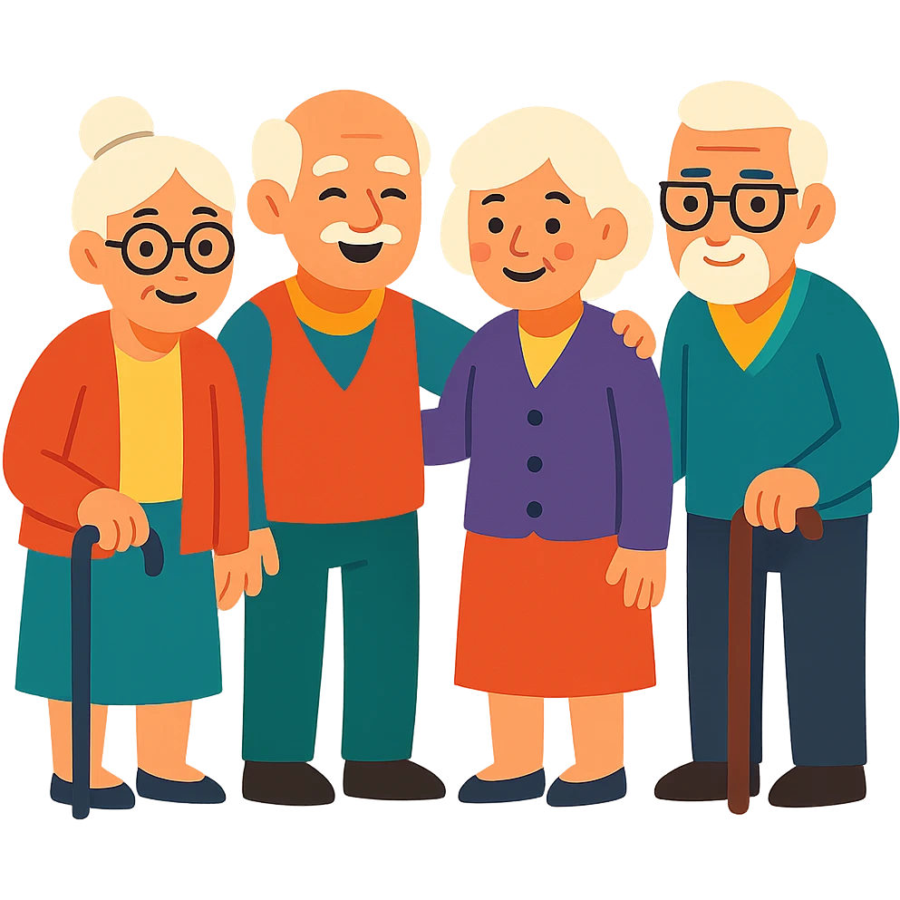 elderly people emoji