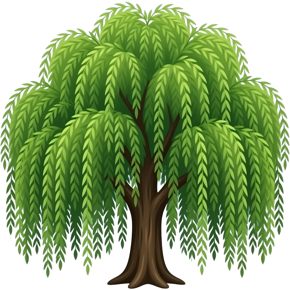 willow tree dark emoji