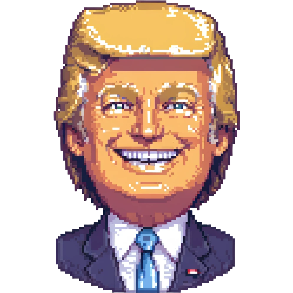 President Trump happy emoji