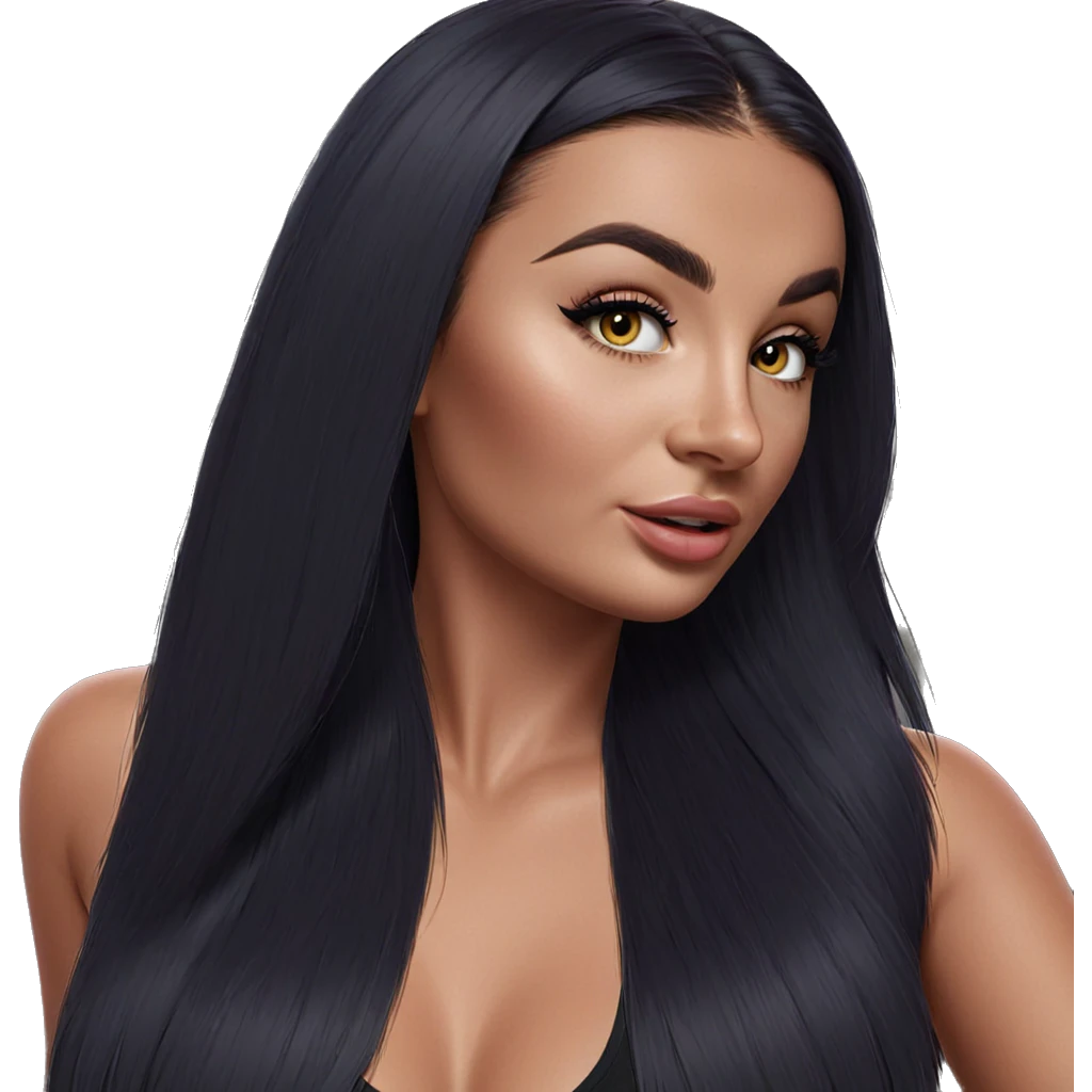 realistic portrait of girl emoji
