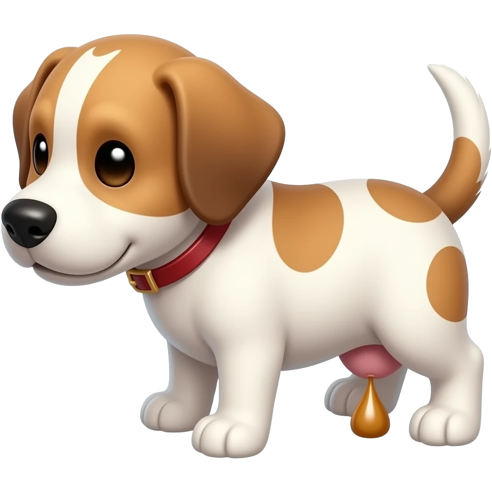 perrito orinando marcando territorio orinando emoji