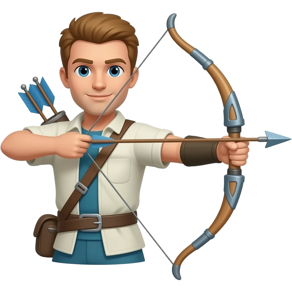 bow and arrow emoji only wepon emoji