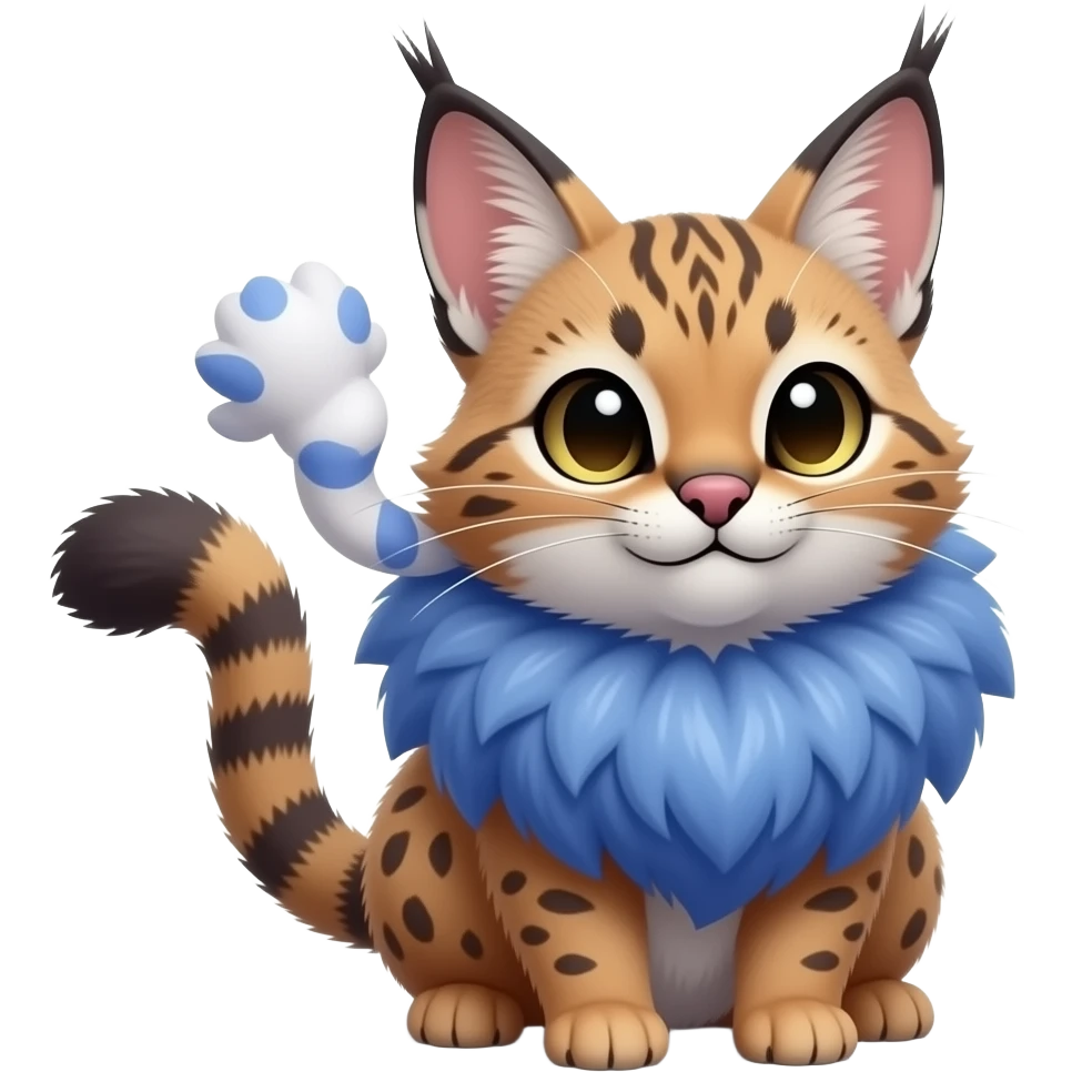 Blueberry-themed puffy fluffy thick bushy brownish soft realistic romantic vintage antique divine beautiful elegant pretty precious cute young youthful Fakémon-Pokémon-feline-Zeraora-Jolteon-serval-caracal-chinchilla-Minccino-Cinccino-Meowstic-rodent-hybrid-creature (full body) emoji