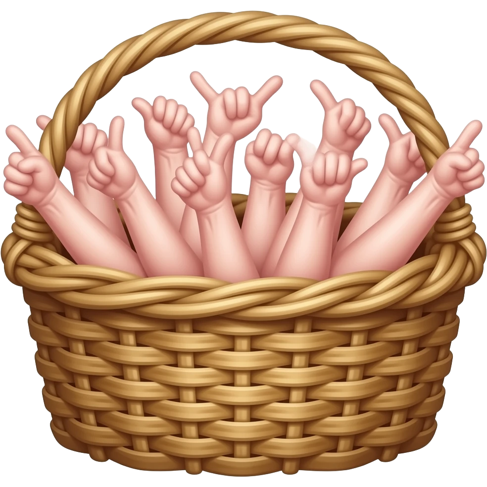 a basket full of dicks emoji