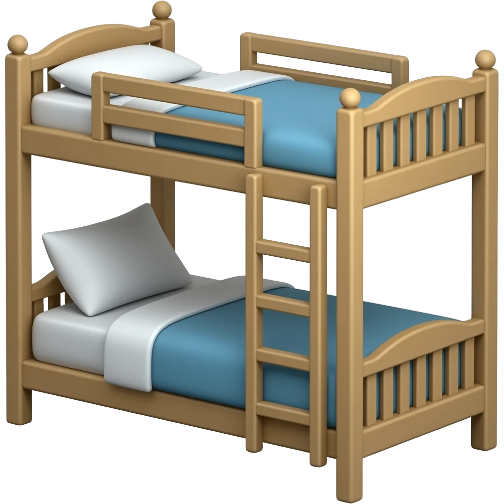🛌 bunk bed (2d ->) emoji