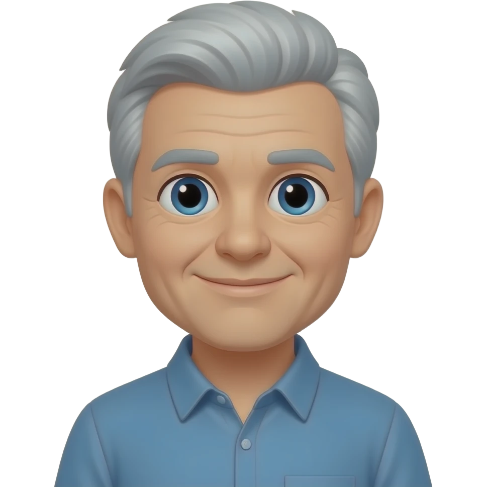 Very kind and loving with grey hair emoji