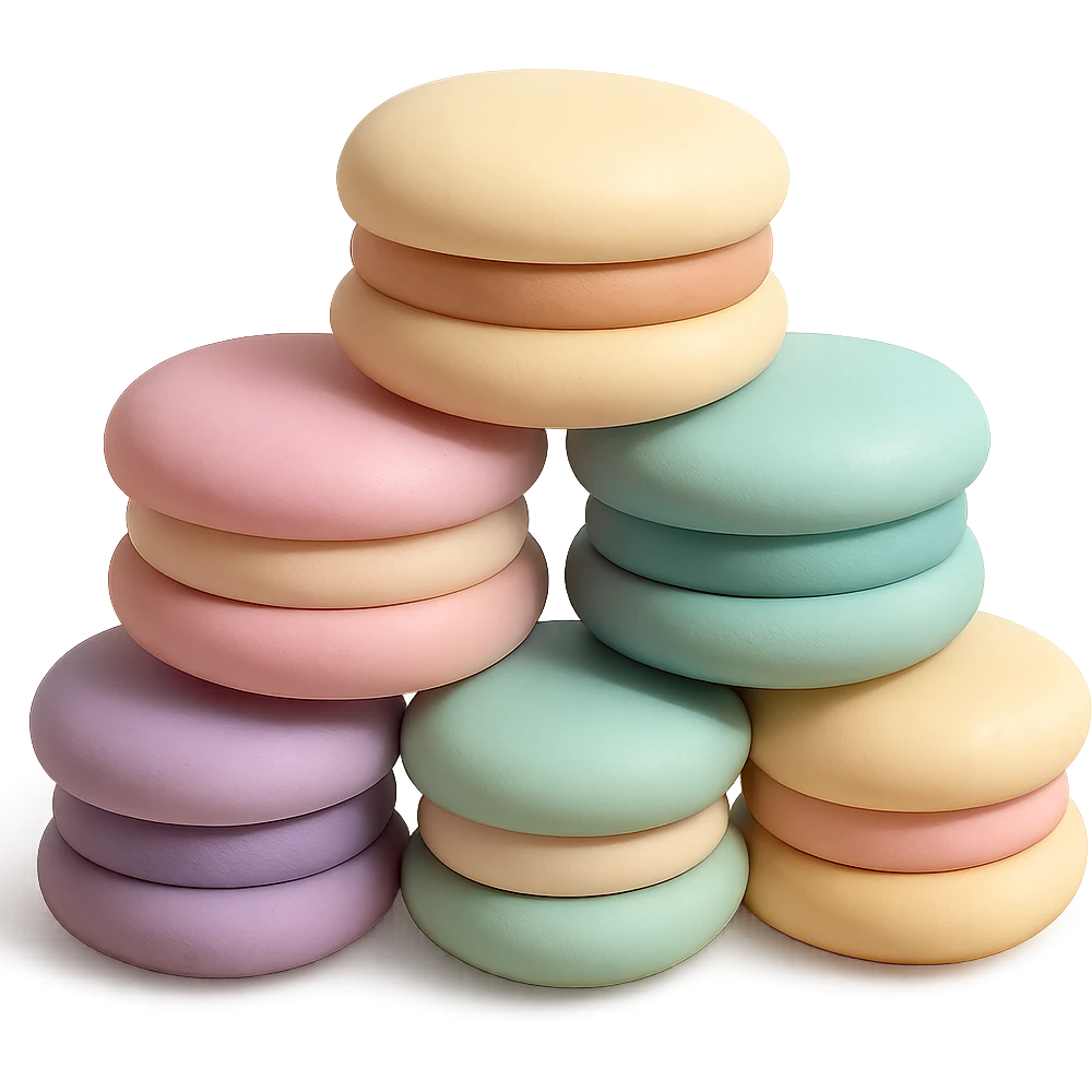 oreo cream puffs, simplified, clear, emoji-like, no faces emoji