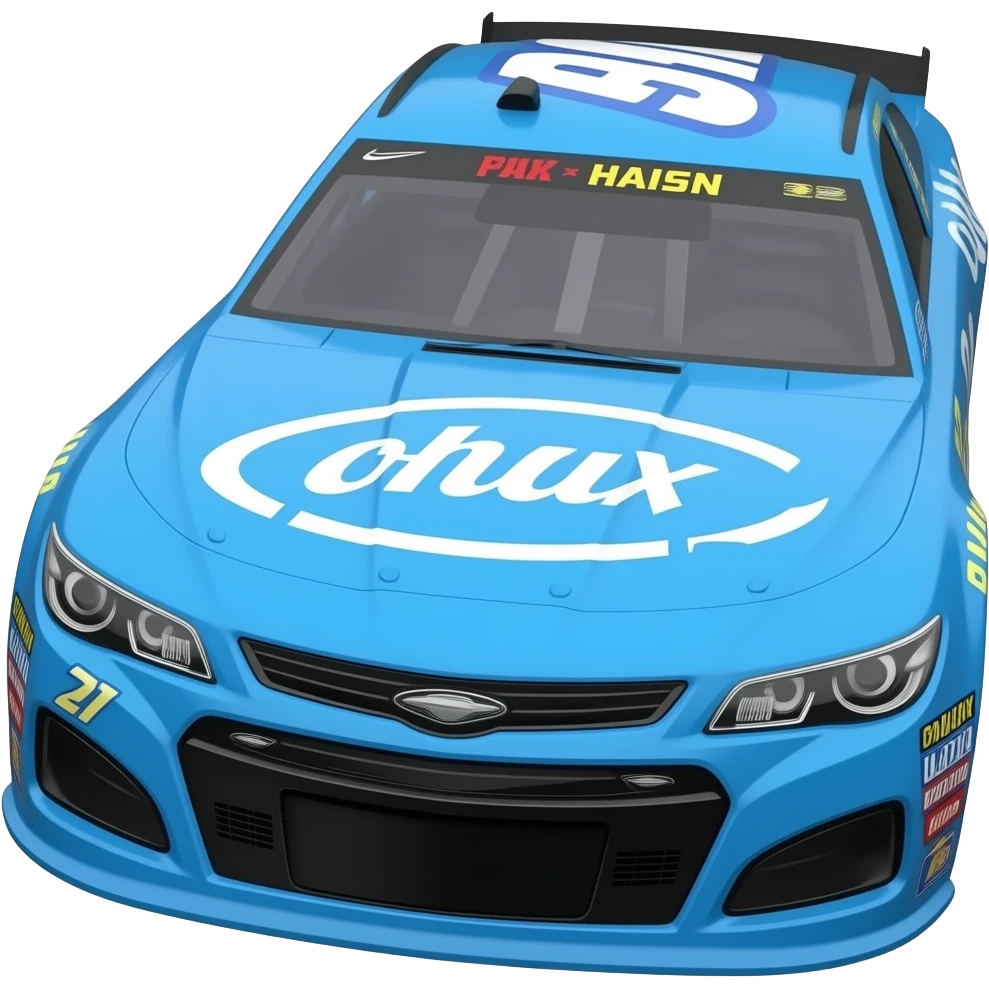 Blue nascar car emoji
