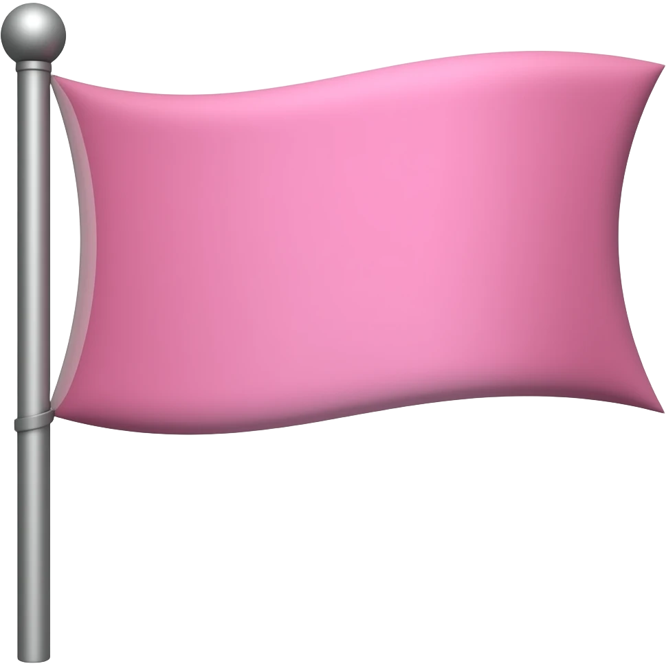 Pink flag 🏴 change the color to pink emoji