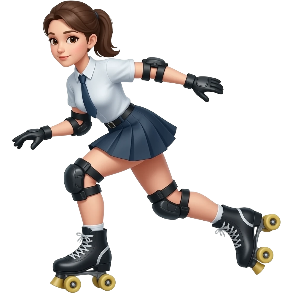 Patinaje artistico sobre ruedas emoji