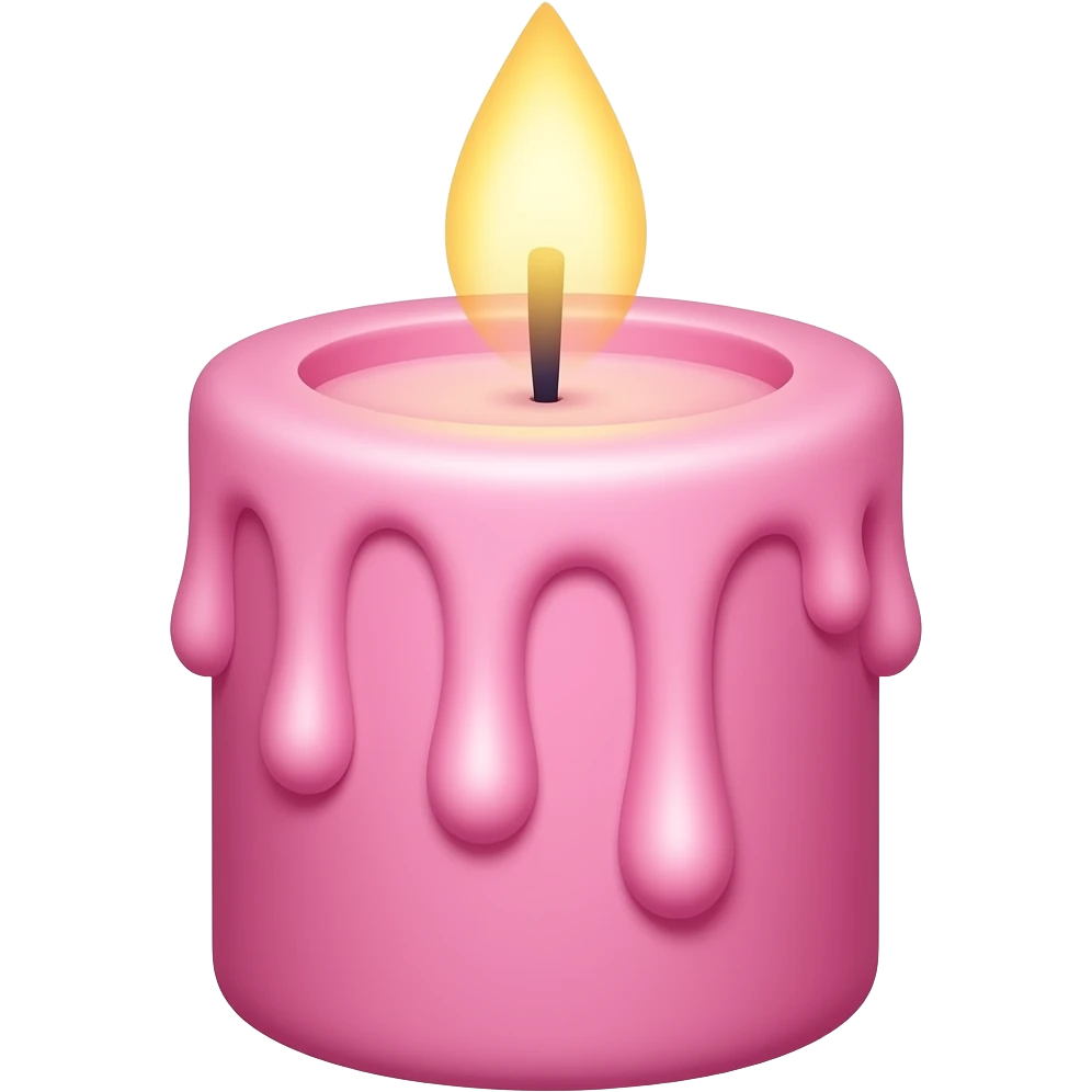 pink candle emoji