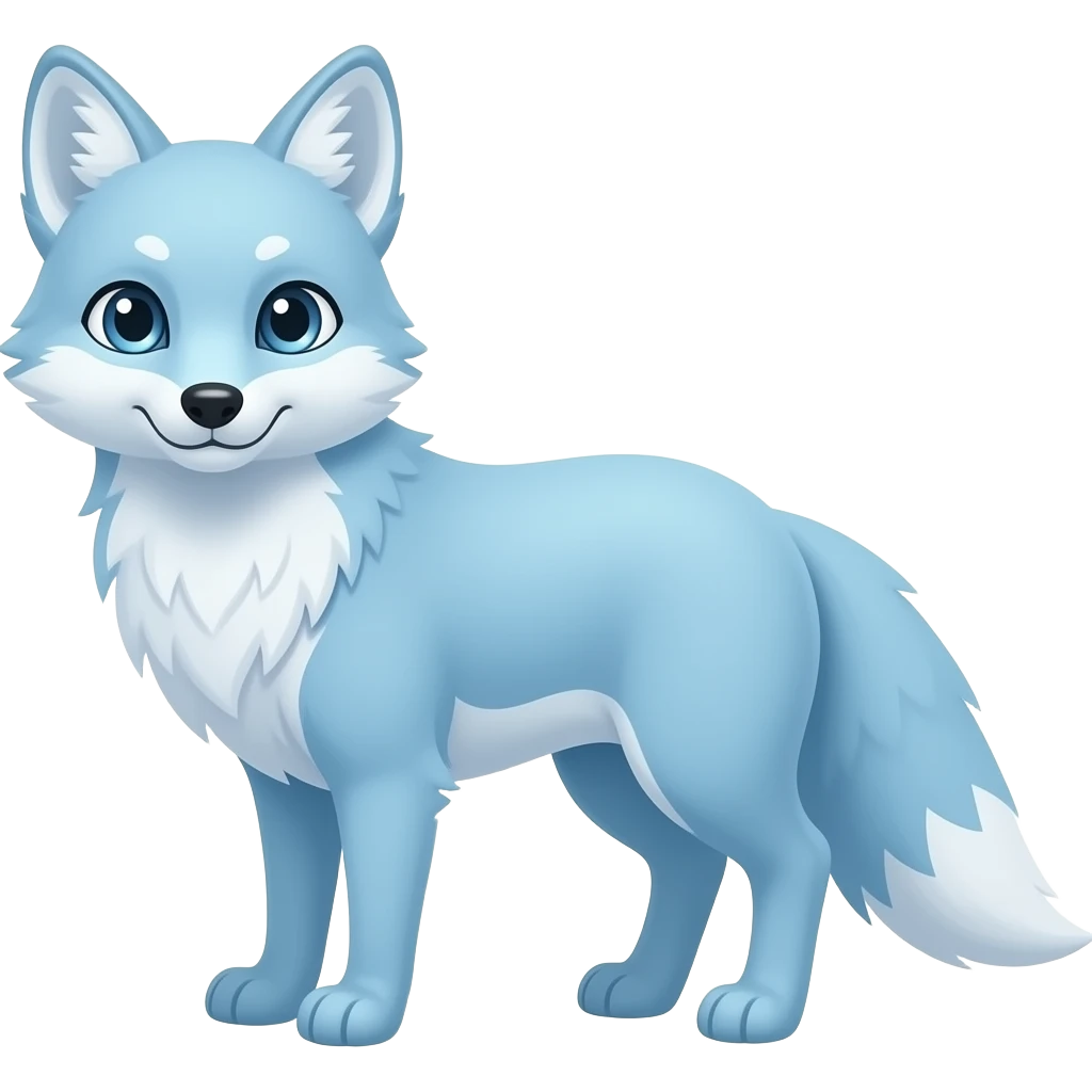 ice fox emoji