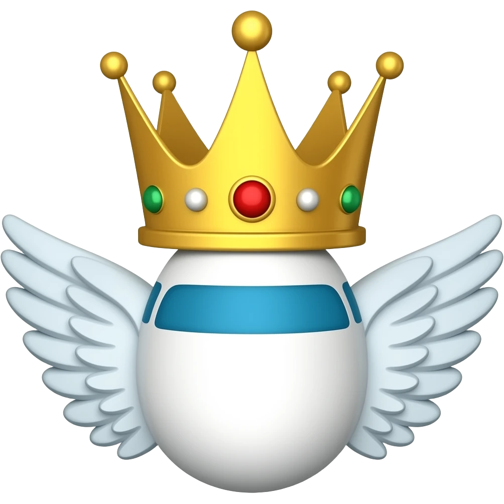make a crown with airplane wings emote emoji