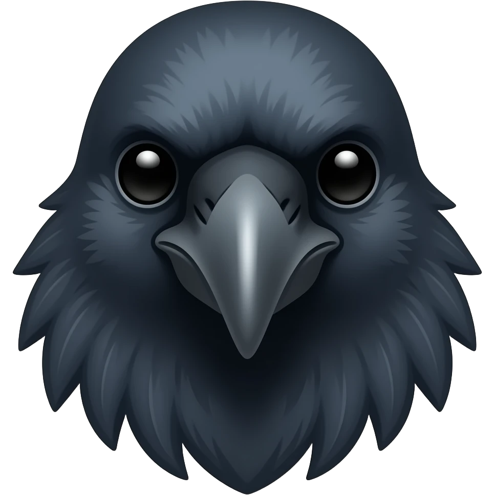 crow head emoji