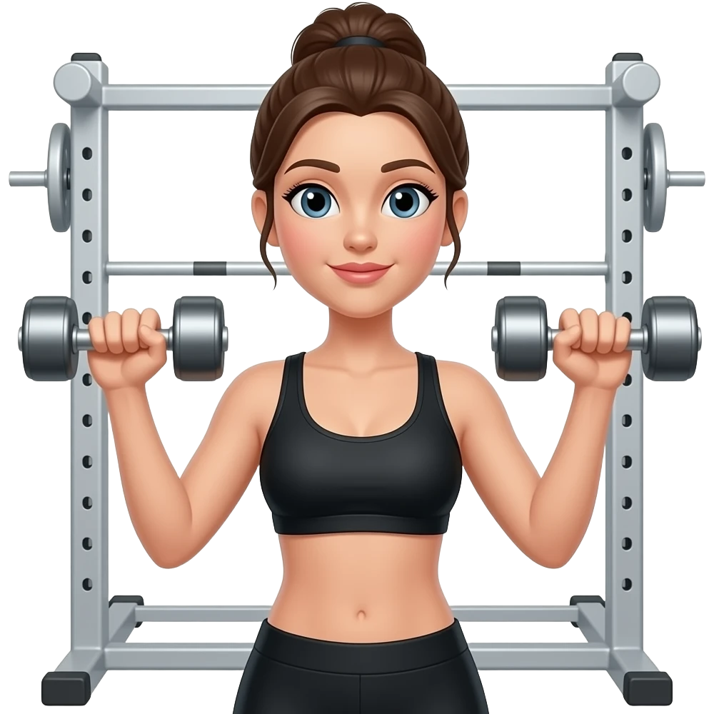 Chest day workout women emoji